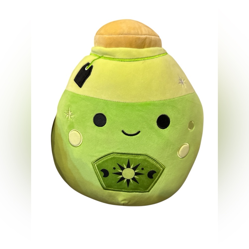Squishmallows 12" Livingston Neon‎ Green Potion with Label Plush